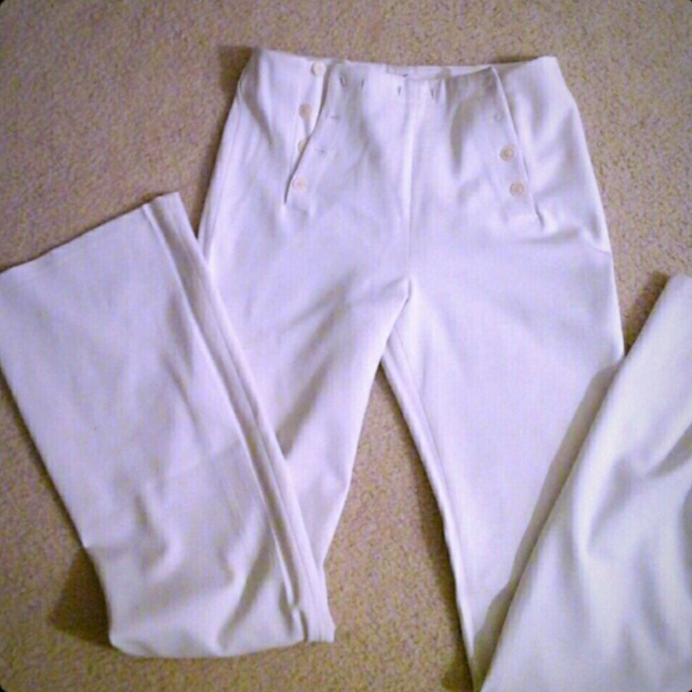 VERTIGO PARIS WIDE LEG SAILOR PANTS 36/4